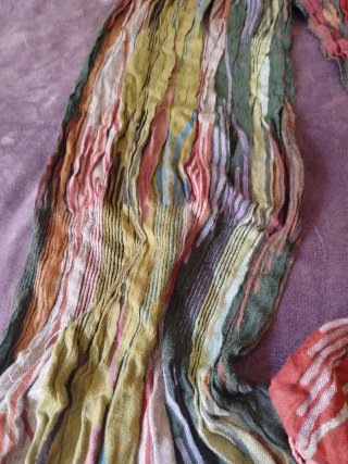 Fular/bufanda multicolor rayas