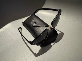 Gafas de Sol Ray-Ban Clubmaster Negro/Dorado