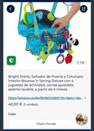 Columpio de puerta Bright Starts