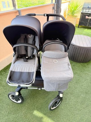 Bugaboo Donkey gemelar con 1 capazo
