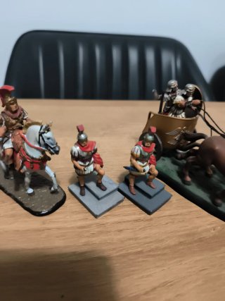 Lote soldados romanos plomo antiguos