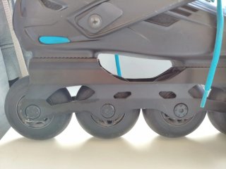 Patines Freeskate Oxelo MF500 Negro/Azul Talla 38