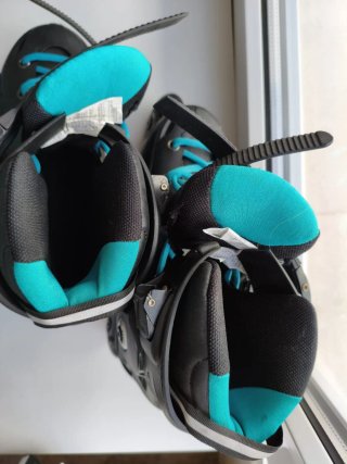 Patines Freeskate Oxelo MF500 Negro/Azul Talla 38