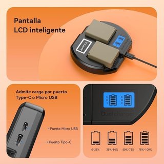 2x Baterías NP-W126S y Cargador PD10W NUEVO