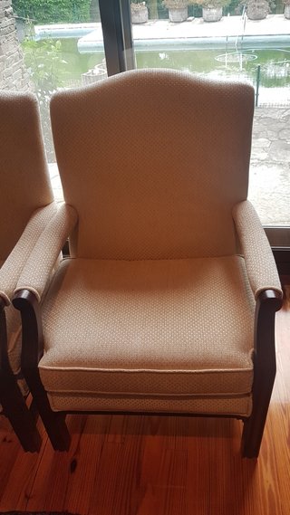 Pareja sillón madera