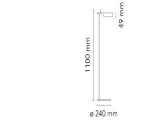 Lámpara de Pie luminaria FLOS Tab F LED Floor Lamp