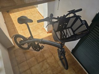 Bici Eléctrica Plegable Gris