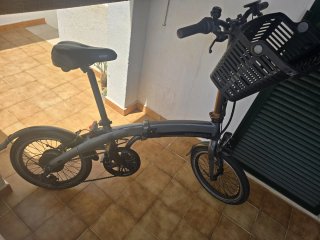 Bici Eléctrica Plegable Gris