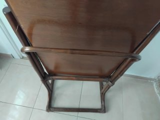 Espejo de pie grande de madera