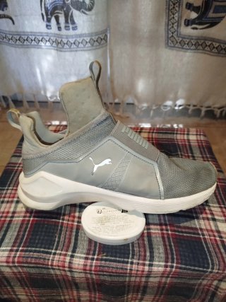 Zapatillas Puma Mujer Botín Gris/Plata
