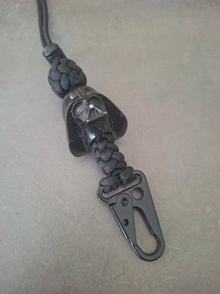 Lanyard Paracord Darth Vader Negro