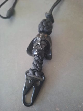 Lanyard Paracord Darth Vader Negro