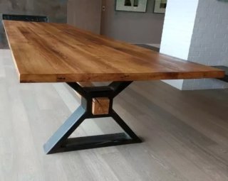 Mesa de comedor madera metal ,fabricamos a medida
