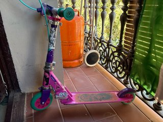 Patinete Oxelo infantil rosa y morado