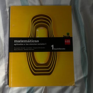 Matemáticas aplicadas a las ciencias sociales I