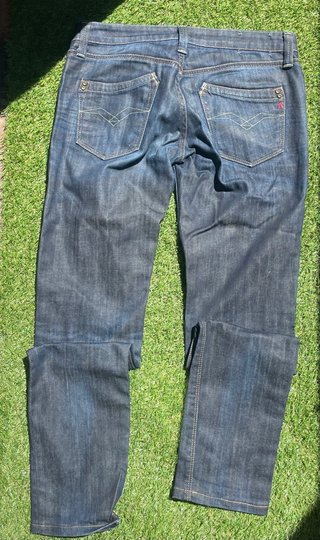 Vaqueros campana vintage con cordones laterales Y2