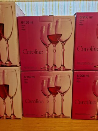 Copas de vino y champagne Caroline (6 uds)