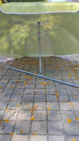 Sombrilla plegable, 1,80, filtro solar UPF 50+