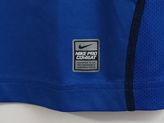 Camiseta deportiva Nike Pro Combat azul