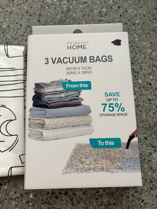 5 Bolsas de Compresión Ropa 90x70cm Primark