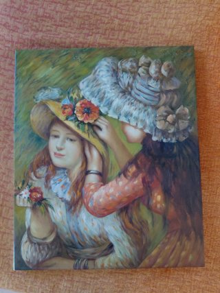 Reproducción al oleo de un Renoir