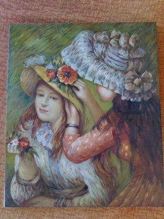 Reproducción al oleo de un Renoir
