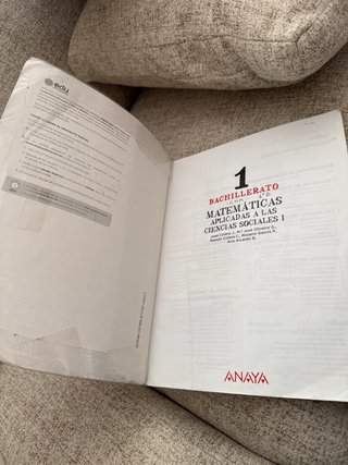Matemáticas aplicadas a las Ciencias Sociales I...