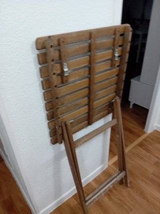 Mesa de madera plegable