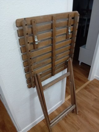 Mesa de madera plegable
