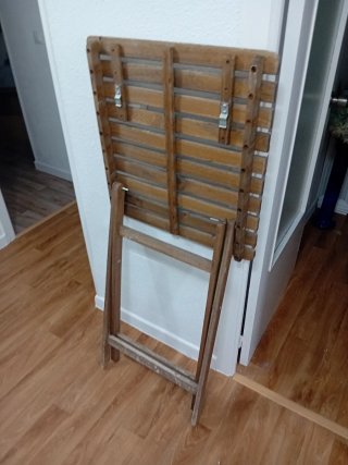 Mesa de madera plegable