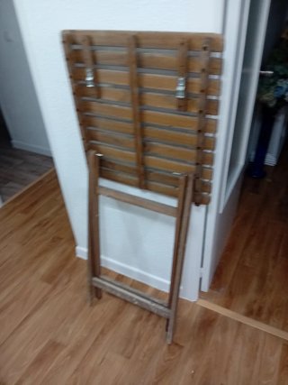 Mesa de madera plegable
