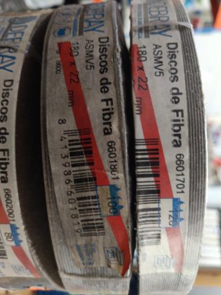 Discos de Fibra Debray 180 mm