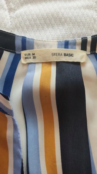 Blusa de rayas multicolor