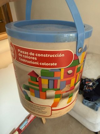 Bloques de construcción de madera para niños