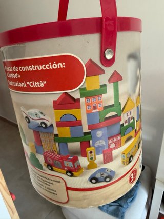 Bloques de construcción de madera para niños