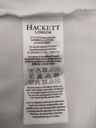 Polo Hackett London Caballero Blanco