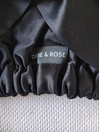 Gorro de seda Dore & Rose Premium negro. Estrenar