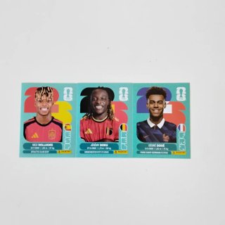 Lote 3 Cromos Panini Mundial 2026 (Nico/Doku/Doué)