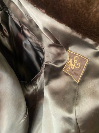 Chaquetón de mouton marrón