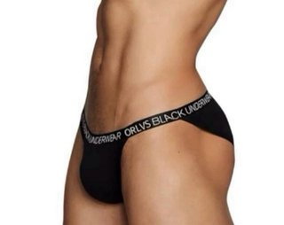 Slip Escotado Corte Romano Negro Talla M