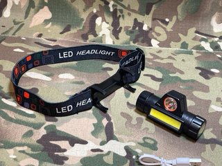 Linterna Frontal LED USB