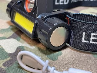 Linterna Frontal LED USB