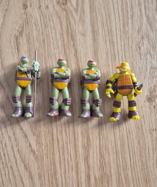 Lote 4 Figuras Tortugas Ninja