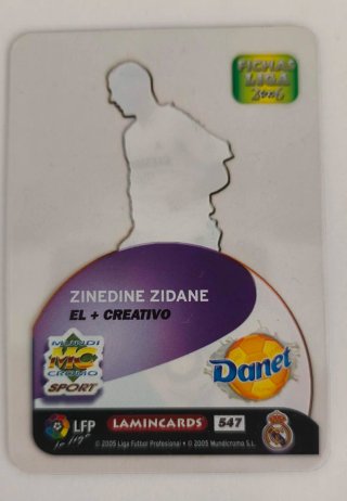 Cromo Real Madrid Zidane