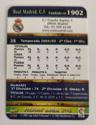 Cromo Real Madrid Zidane