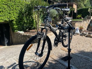 Bicicleta doble suspensión ciudad