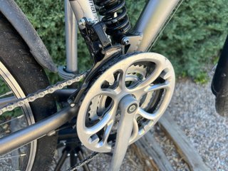 Bicicleta doble suspensión ciudad