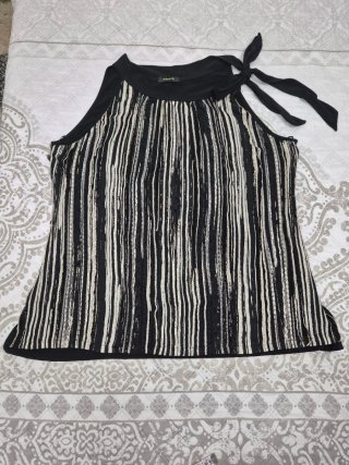 Top elegante cuello halter talla 50