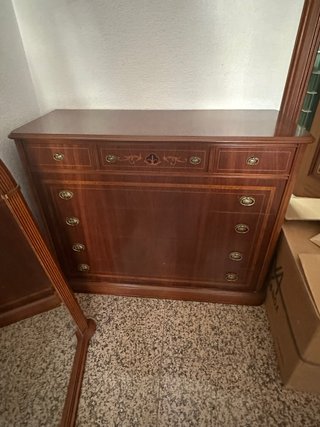 Mesita de noche grande de madera