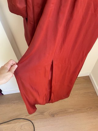 Vestido largo invitada rojo- Mango talla M